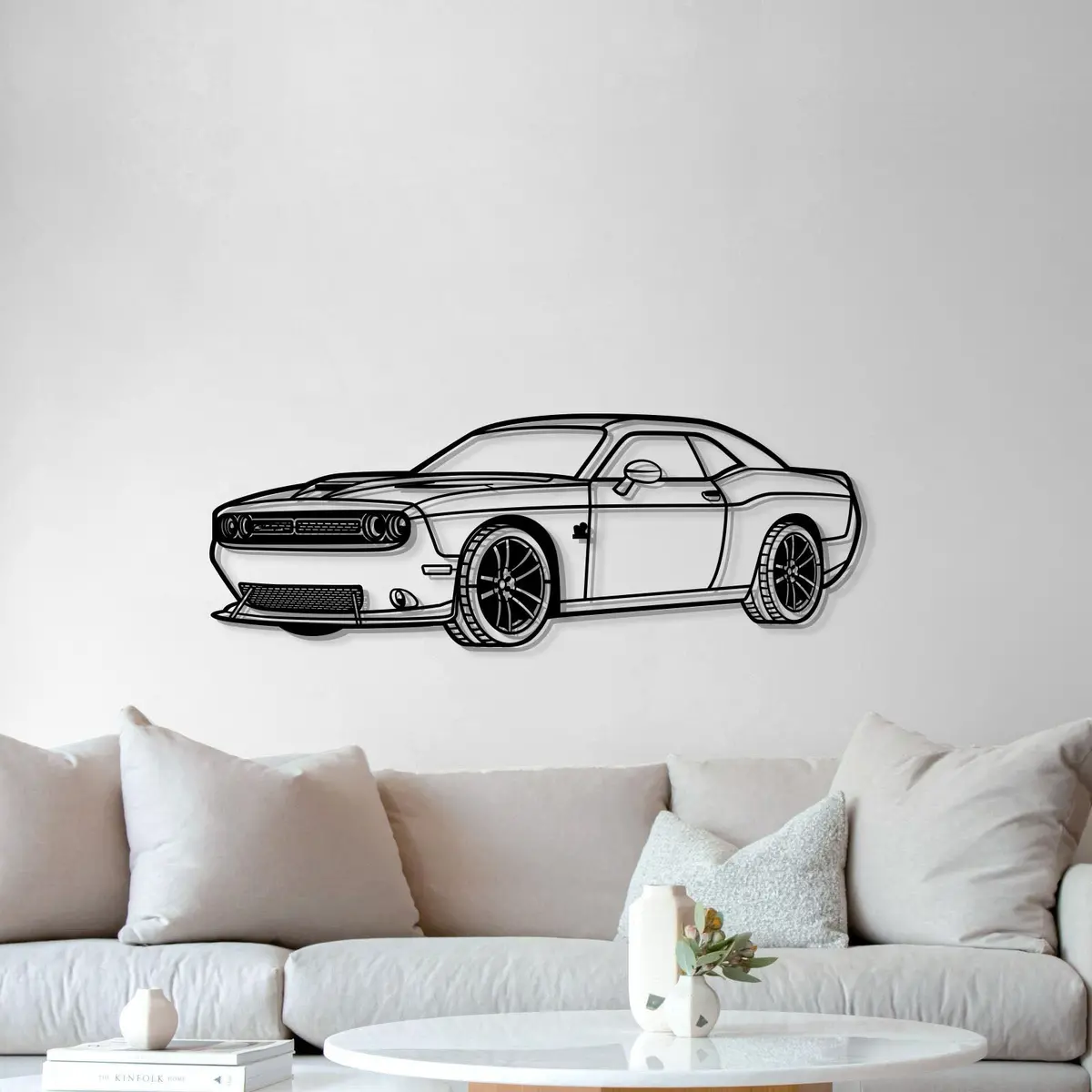 2019 Challenger Srt Perspective Metal Car Wall Art - Mt1261 5