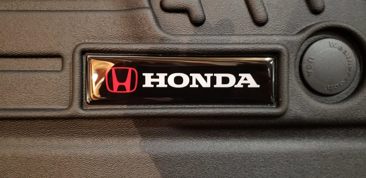 Domed Honda Emblem Inserts For Weathertech Floor Mats (Single) 1