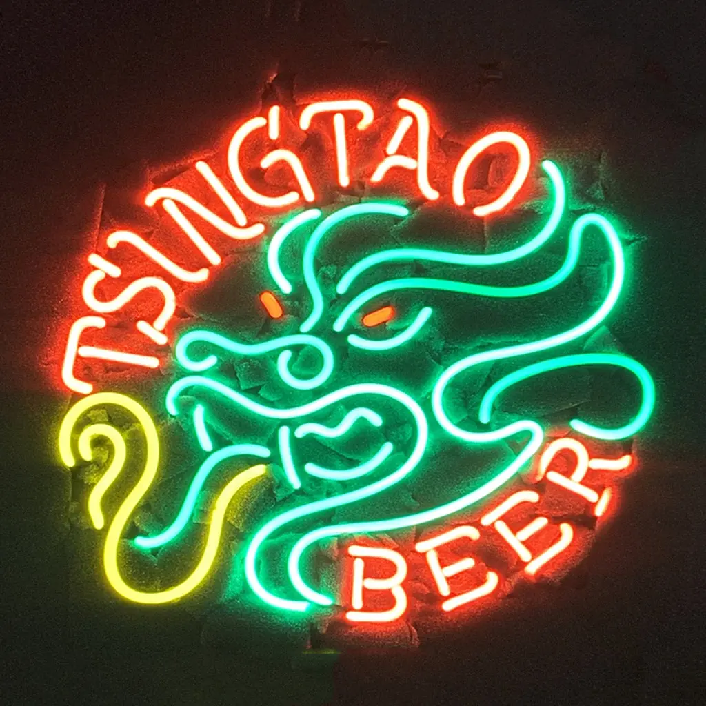 Tsingtao Beer With Dragon Neon Signs Light 1