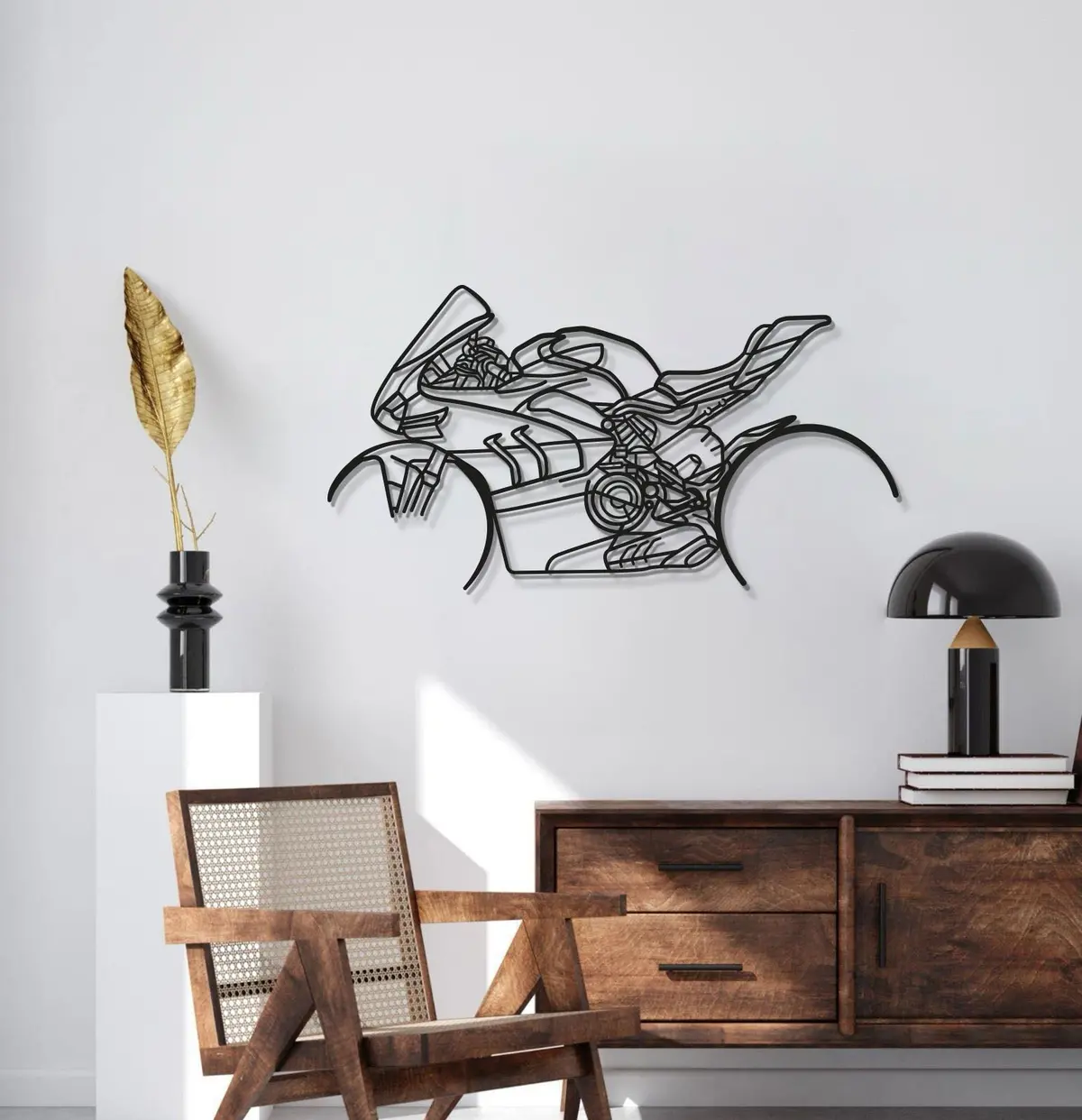 V4sp Metal Motorcycle Wall Art - Mt1105 2