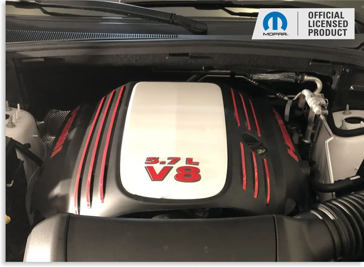5.7L V8 Engine Cover Letter Overlays - 11-24 Durango R/T 1