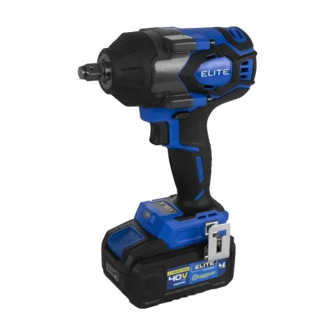 Pistola De Impacto 1/2" Inalámbrica Sin Escobillas 40 V 800 Nm Con Cargador Y Batería 40 V Elite | Elite 1