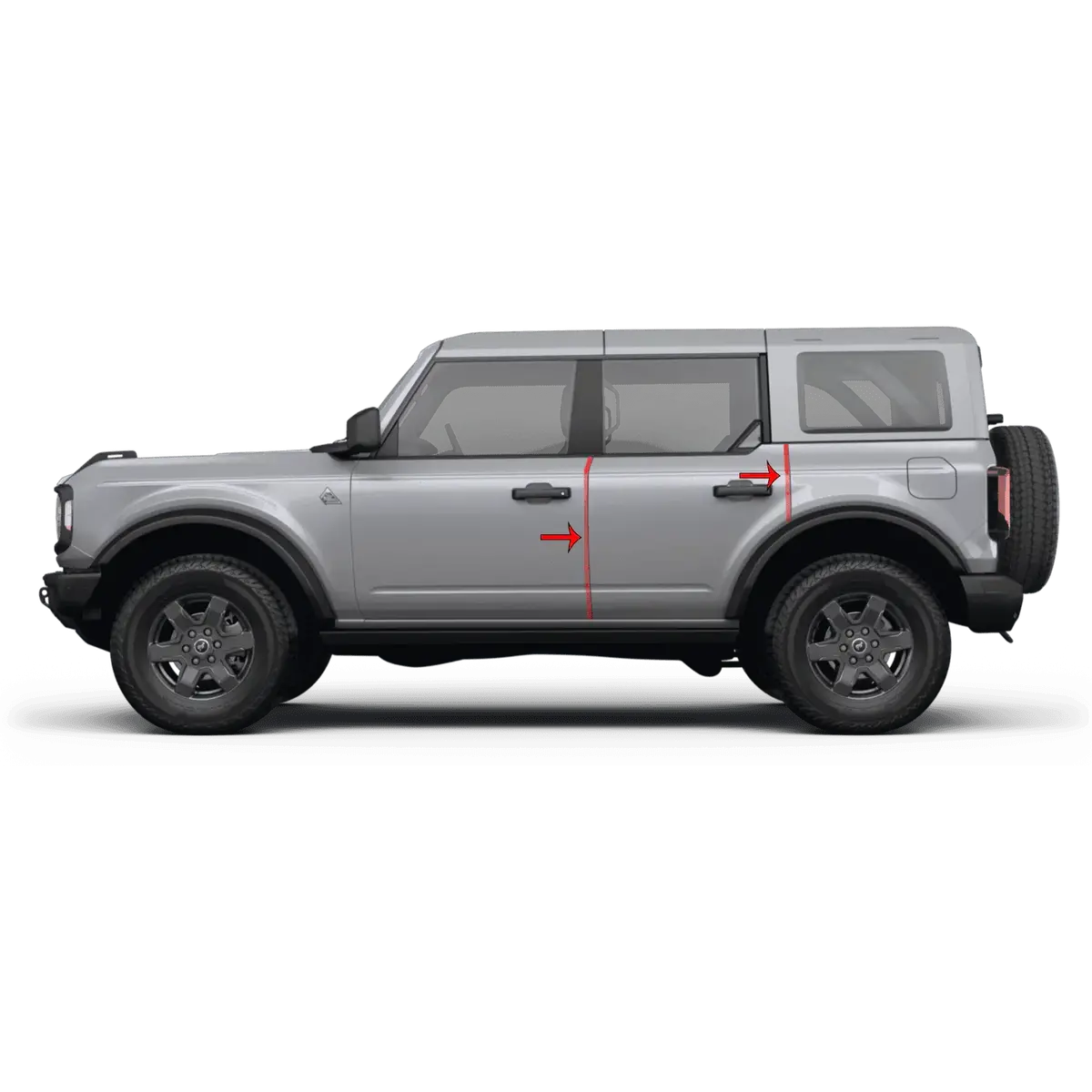 Expert Door Edge Protection Film (Clear Ppf) - 2021+ Bronco 1