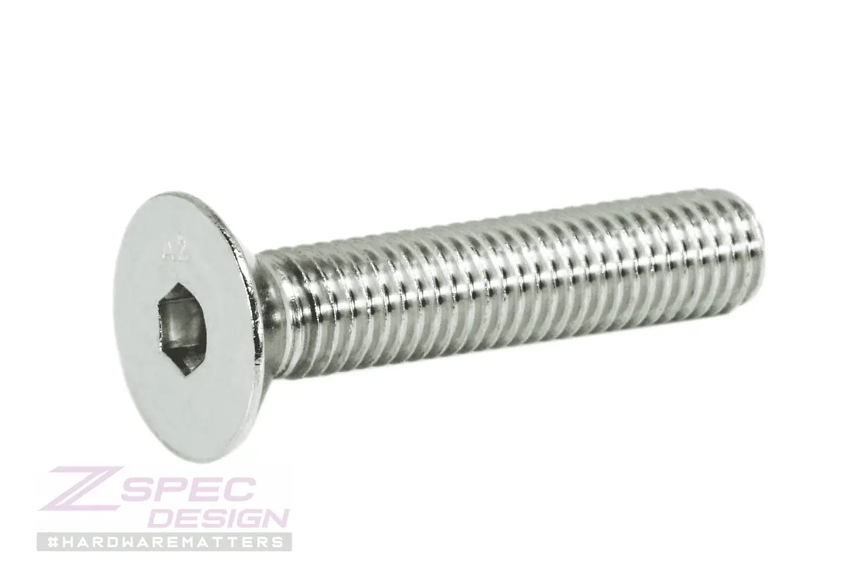 Zspec M10-1.5X50mm Flat-Head Fhsc Fasteners, Stainless, Per Each 2