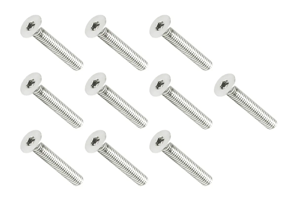 Zspec M4-0.7X25mm Fasteners, Fhsc, Stainless Steel Sus304, 10-Pack 1