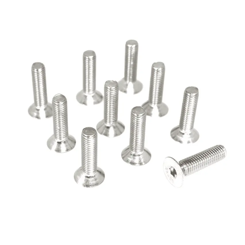 Zspec M6-1.0X25mm Flat-Head Fhsc Fasteners, Stainless, 10-Pack 1