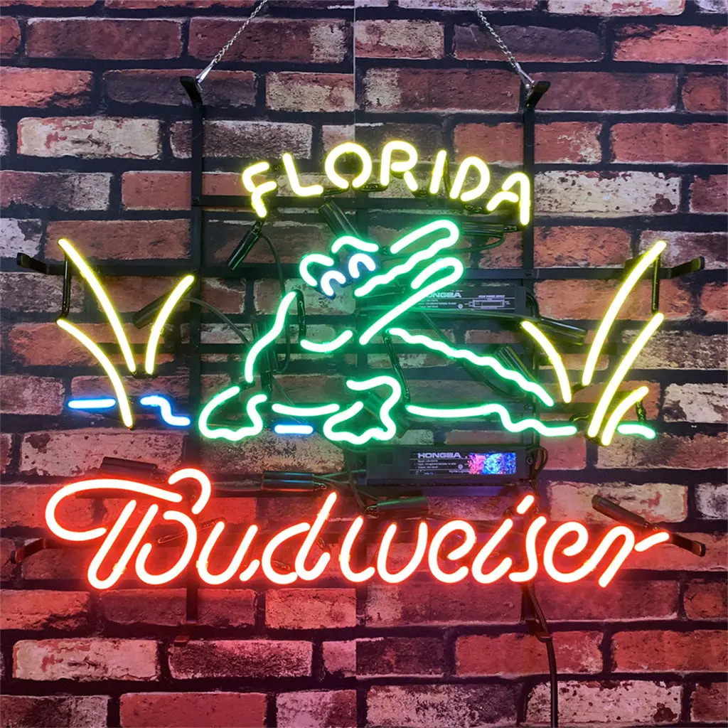 Florida Gator Budweiser Neon Signs Light 1