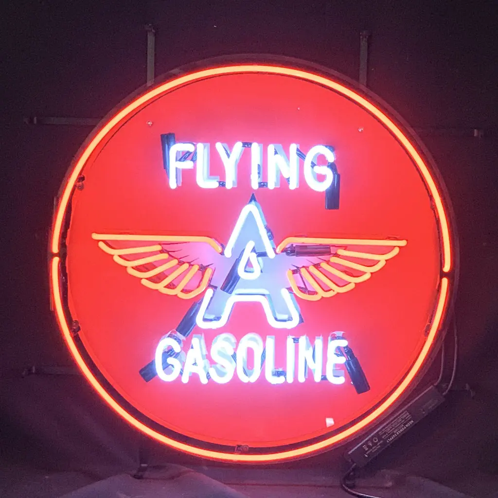 Flying Gasoline Wings Neon Sign Light 1