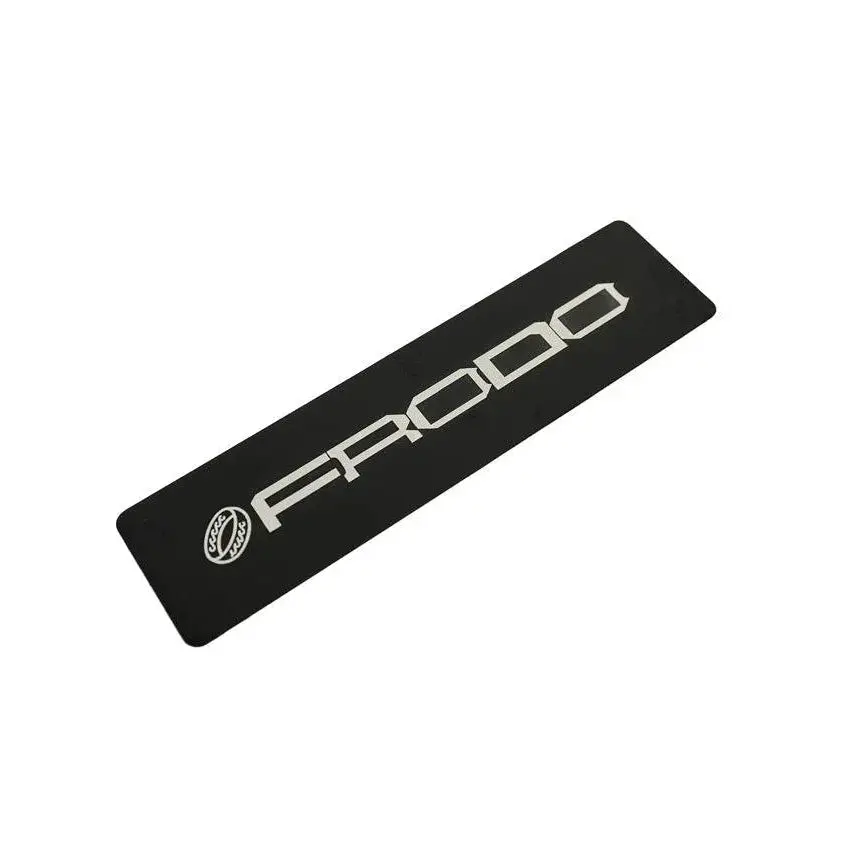 Frodo Logo Emblem For Weathertech All Weather Floor Mats (Metal Etched) - Universal 1