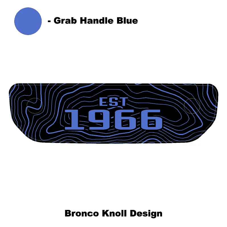 1966 Topographic Shifter Plate (Printed Series + Acrylic) - 2021+ Bronco 48