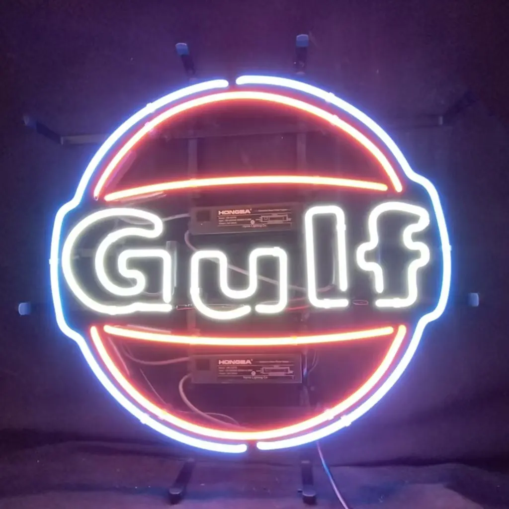 Gulf Gasoline Neon Signs 1