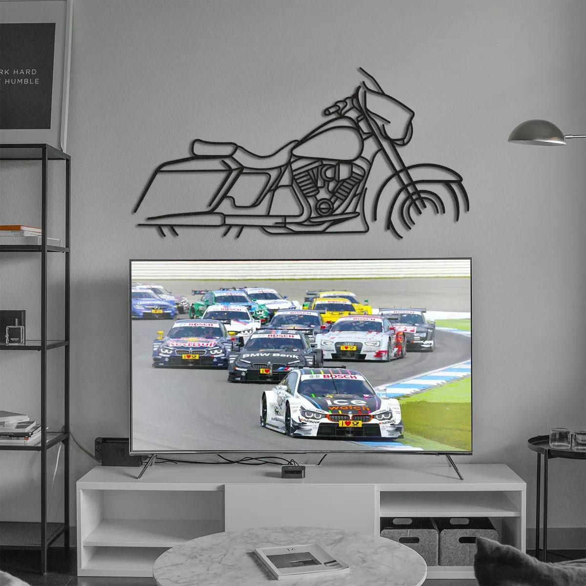 Harley Davidson Street Glide Metal Motorcycle Wall Art - Mt1094 3