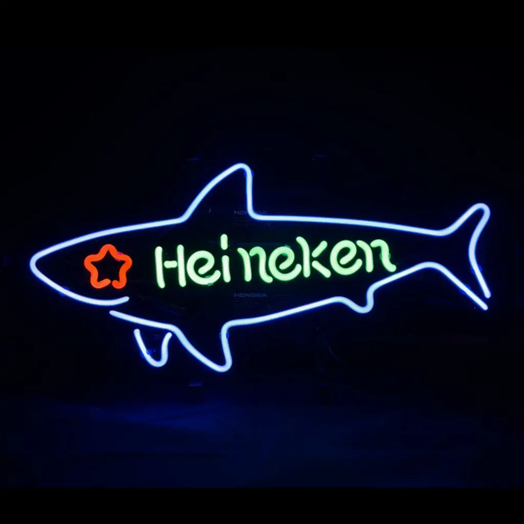 Heineken Beer Shark Neon Light Signs 1
