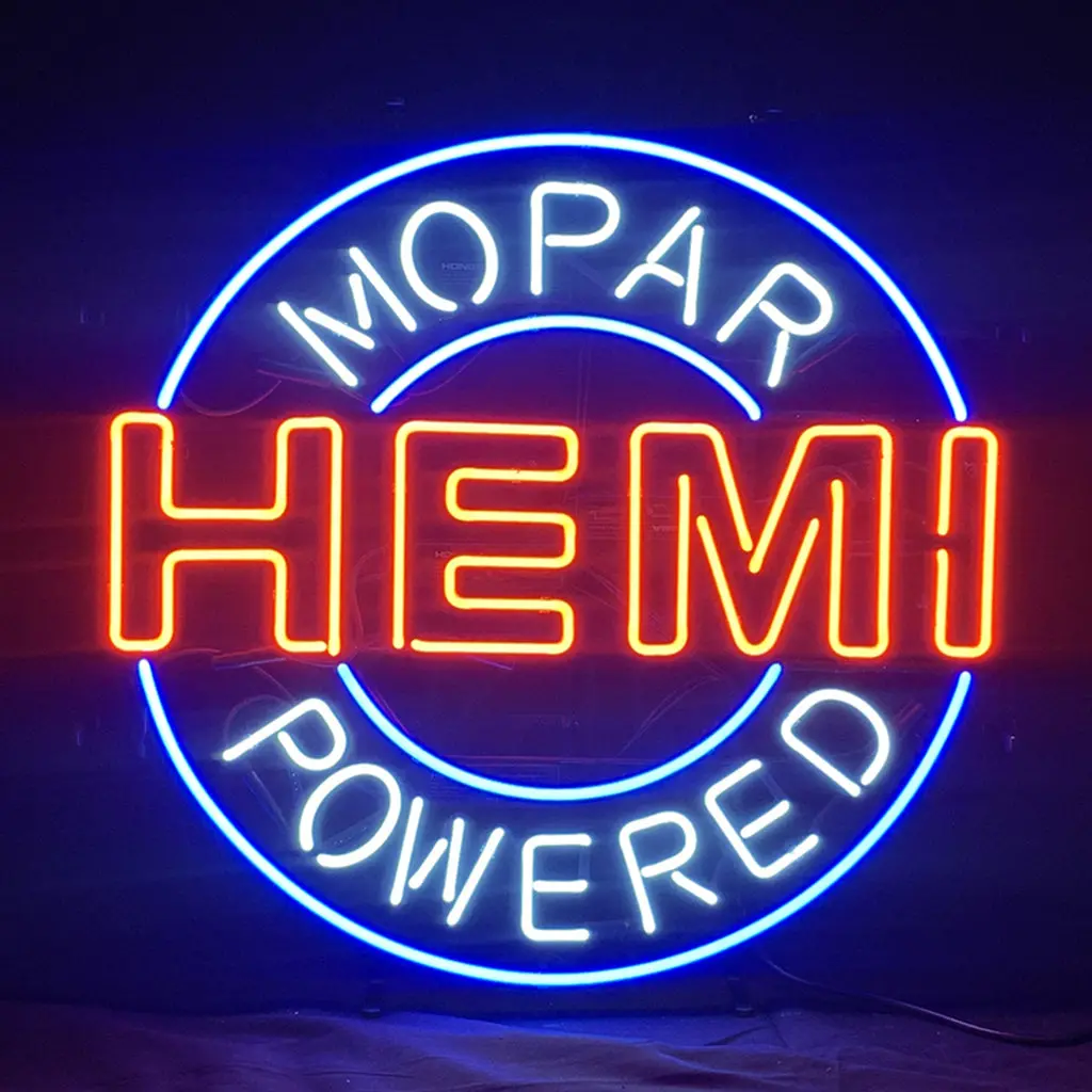 Hemi Mopar Powered Neon Light Sign 1