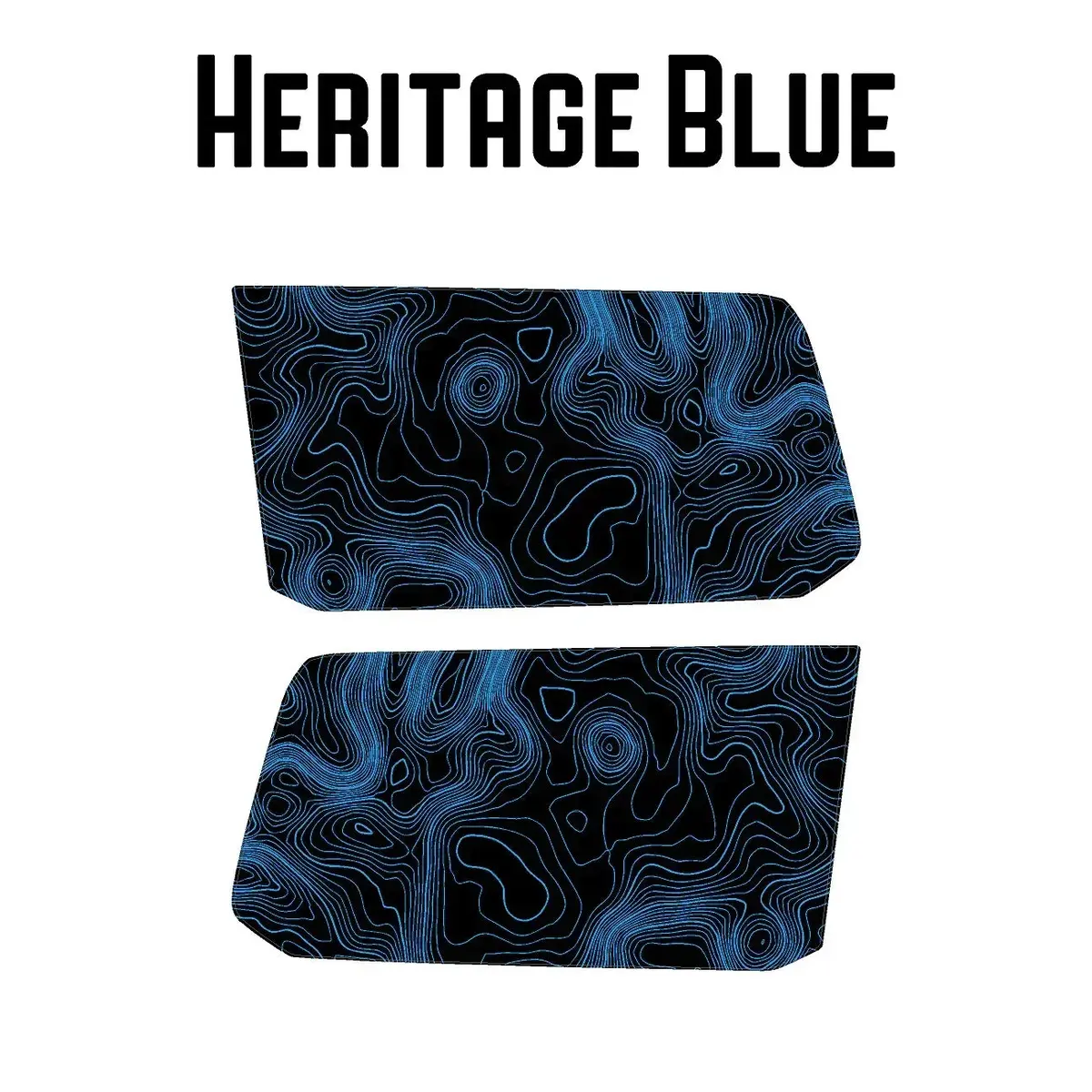 Topographic Rear Window Map Overlays - 2024+ Land Cruiser 10