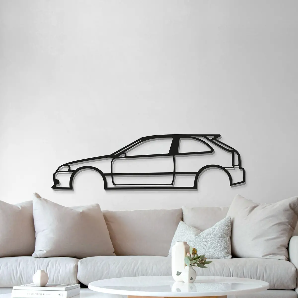 Civic Ek Metal Car Wall Art - Mt0901 5