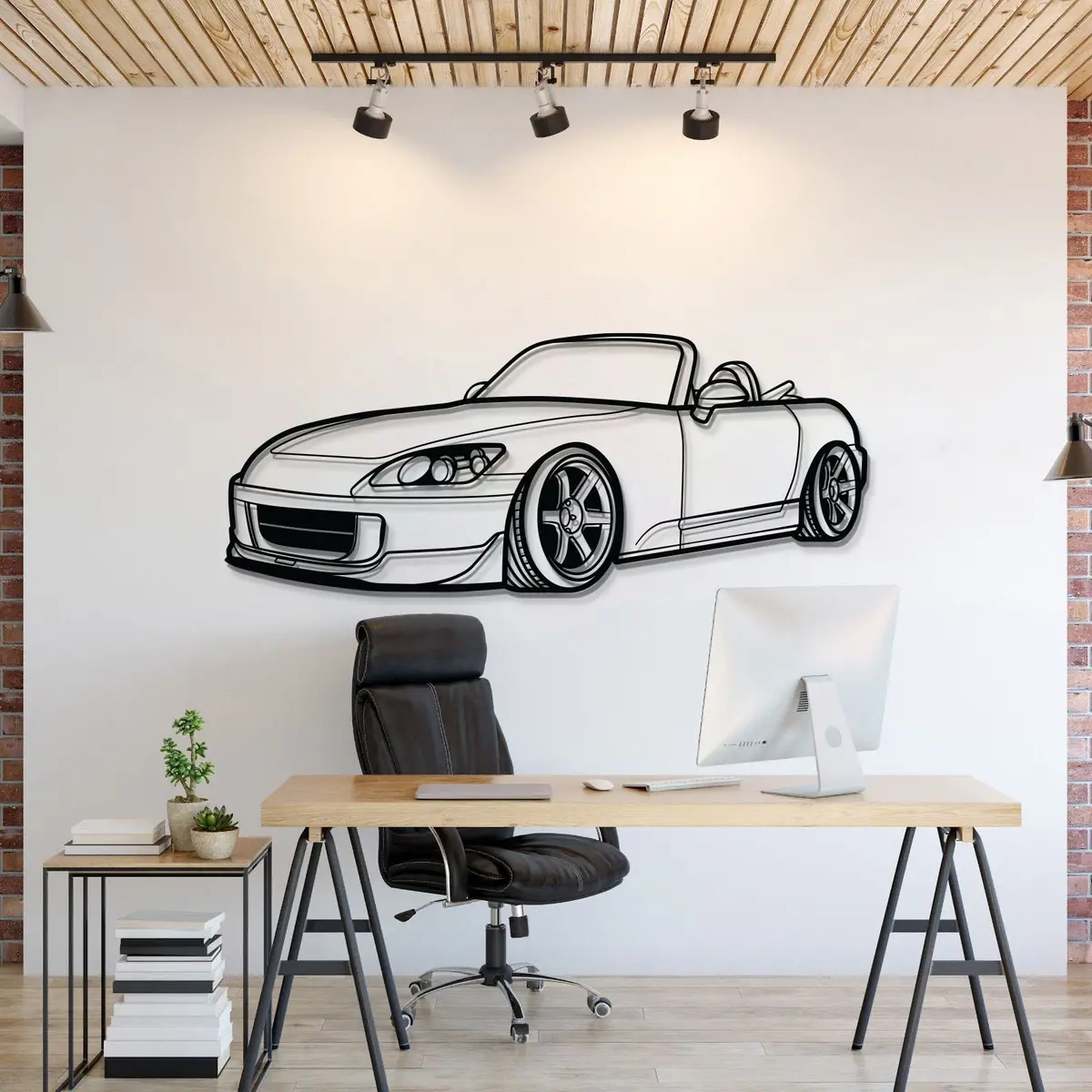 S2000 Perspective Metal Car Wall Art - Mt1134 1