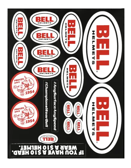 Bell | Decal Sheet Logo, Horsehead, Txt V.17 1