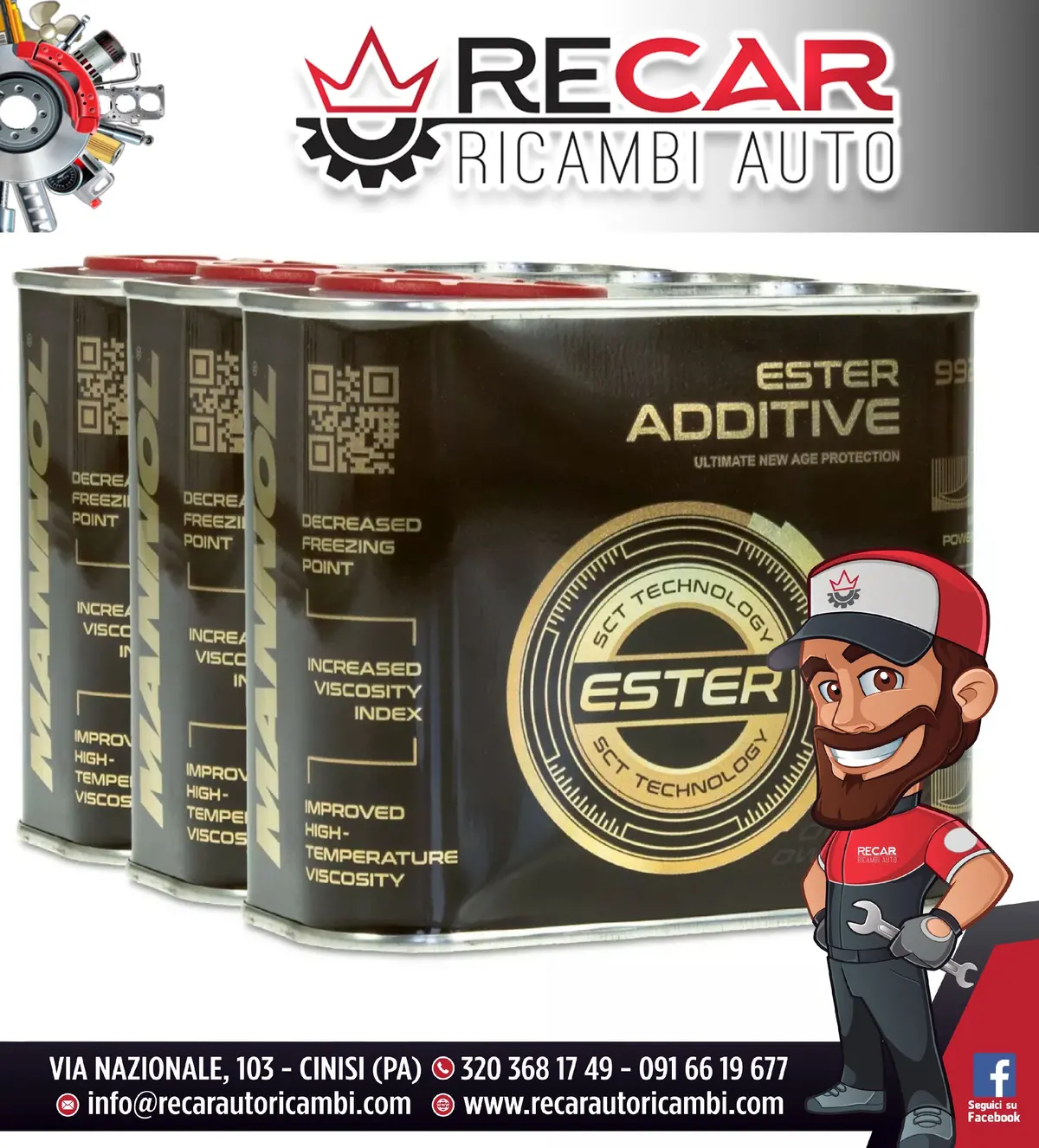 Mannol 9930 Additivo Diesel Ester Additivo Antiusura 2X 500Ml 1