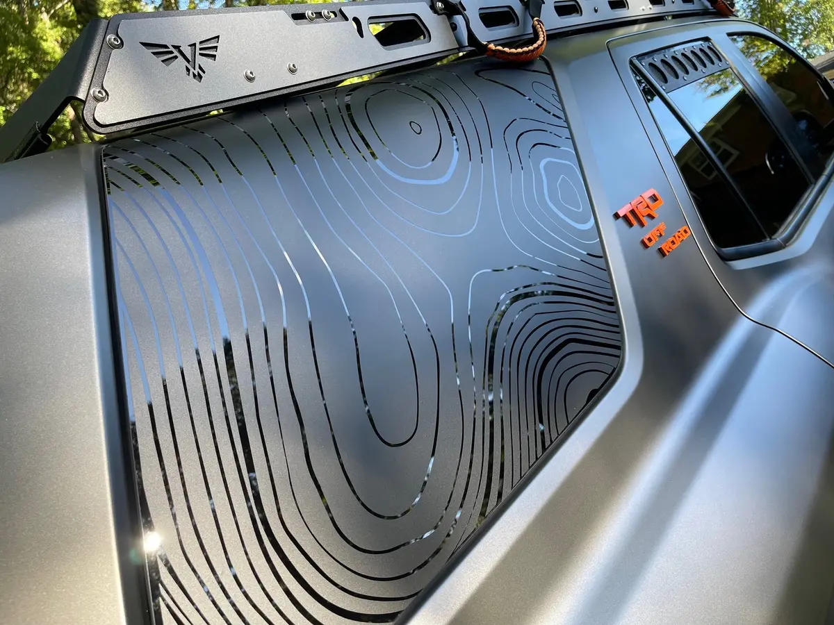 Topographic Rear Window Overlay V2 - 2025+ 4Runner 1