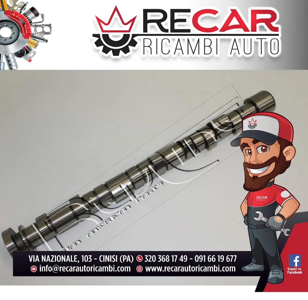 16Da002 Albero A Camme Porter 1