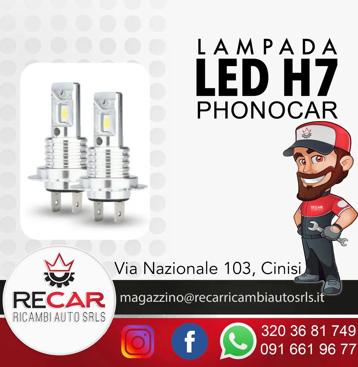 Coppia Led  Phonocar H7/H18 1
