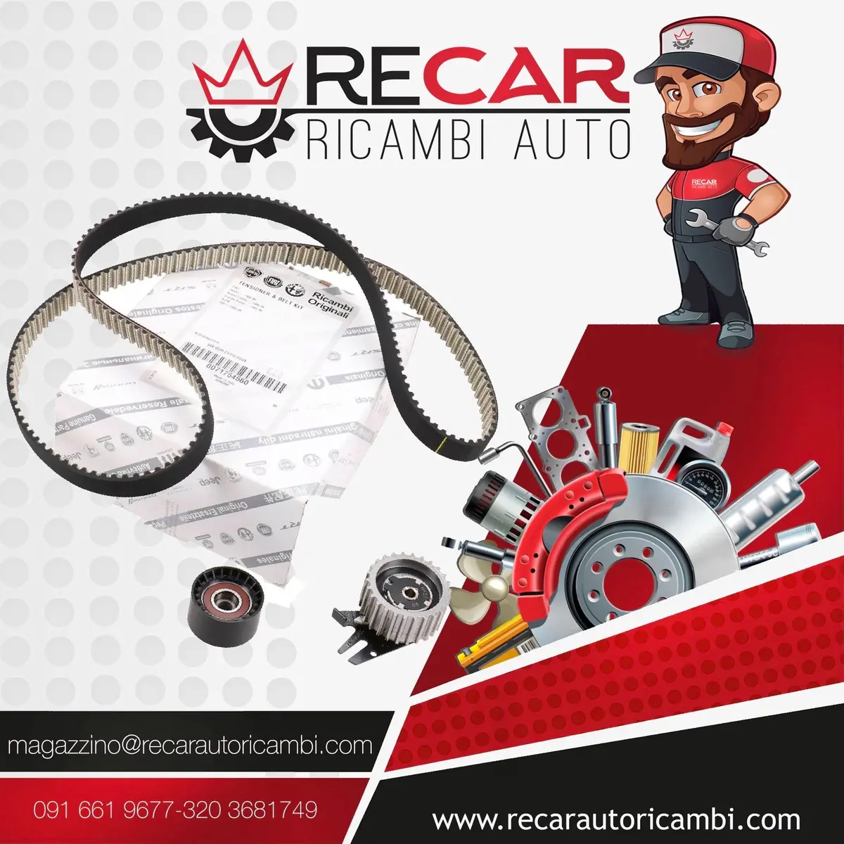 Kit Distribuzione Originale Fiat 71754560 = Ktb 458 1