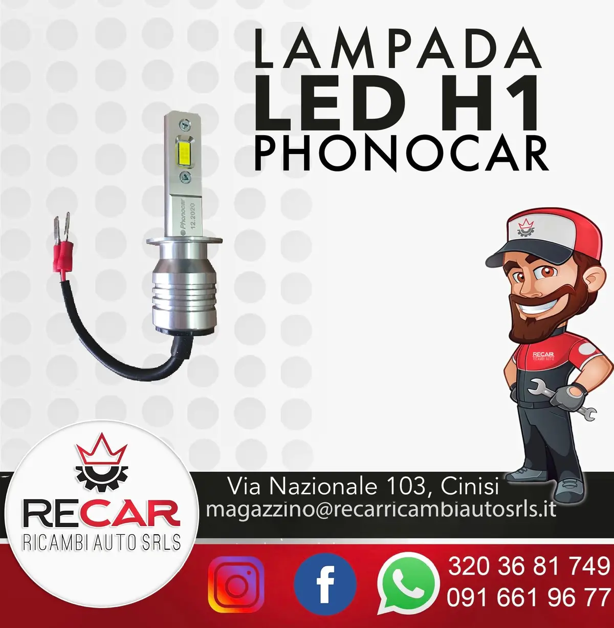 Coppia Led Phonocar H1 1