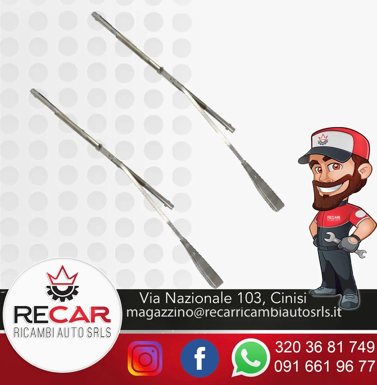 Kit Completo Spazzole E Bracci Tergi 500 1