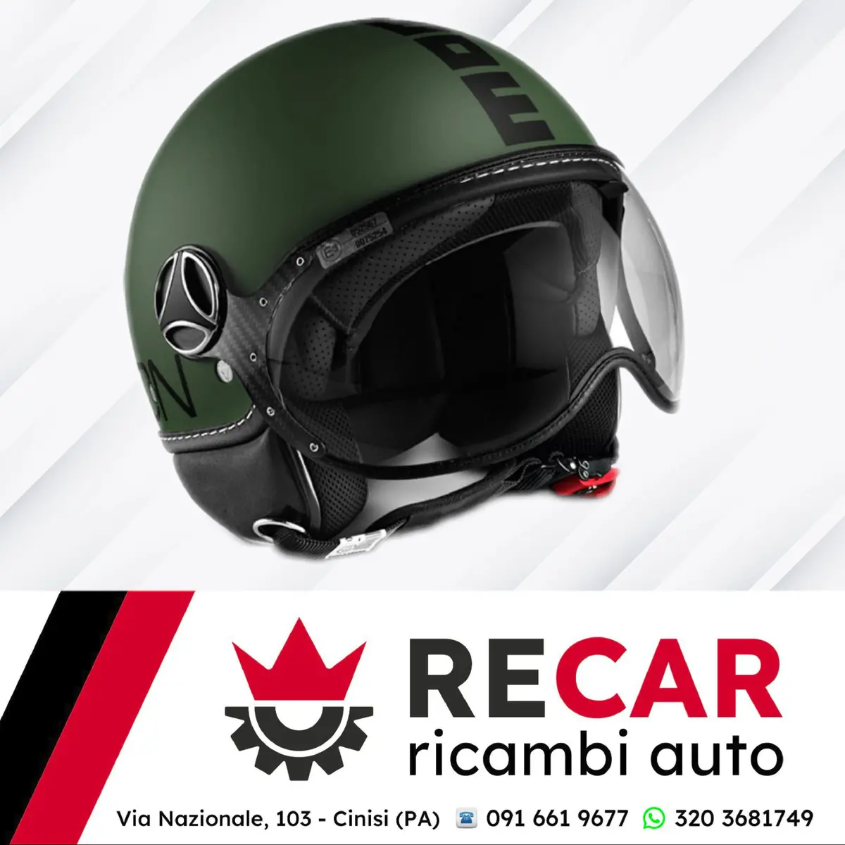 Casco Momodesign Verde Militare Opaco Taglia L 1