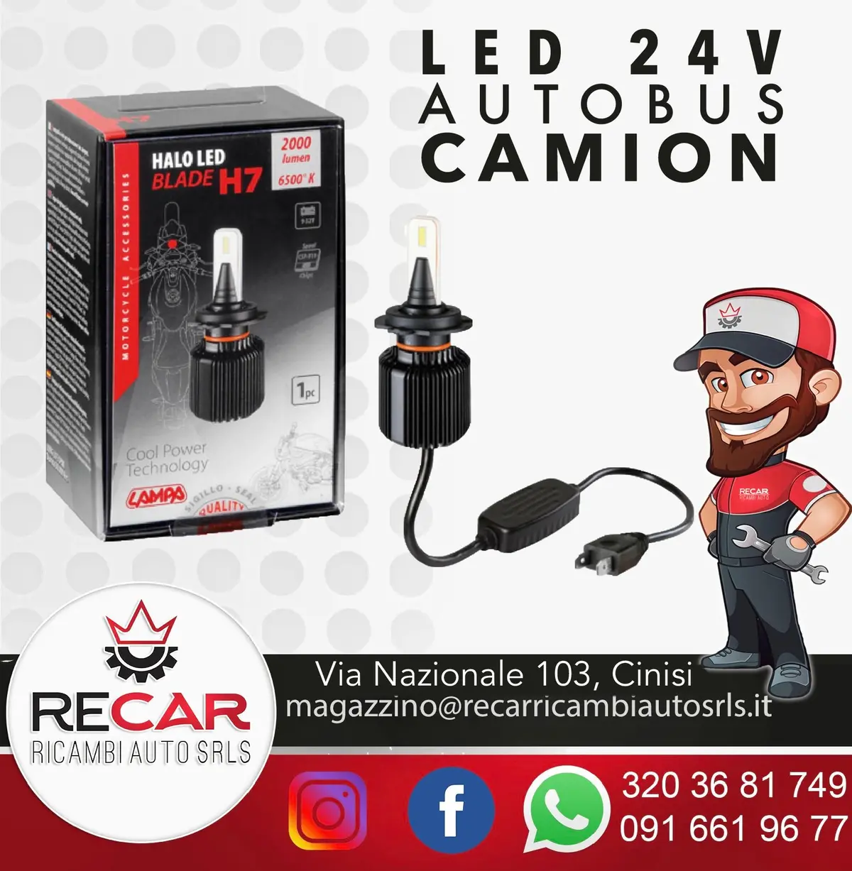 57808 Halo  Led Blade H7  12/24V 1