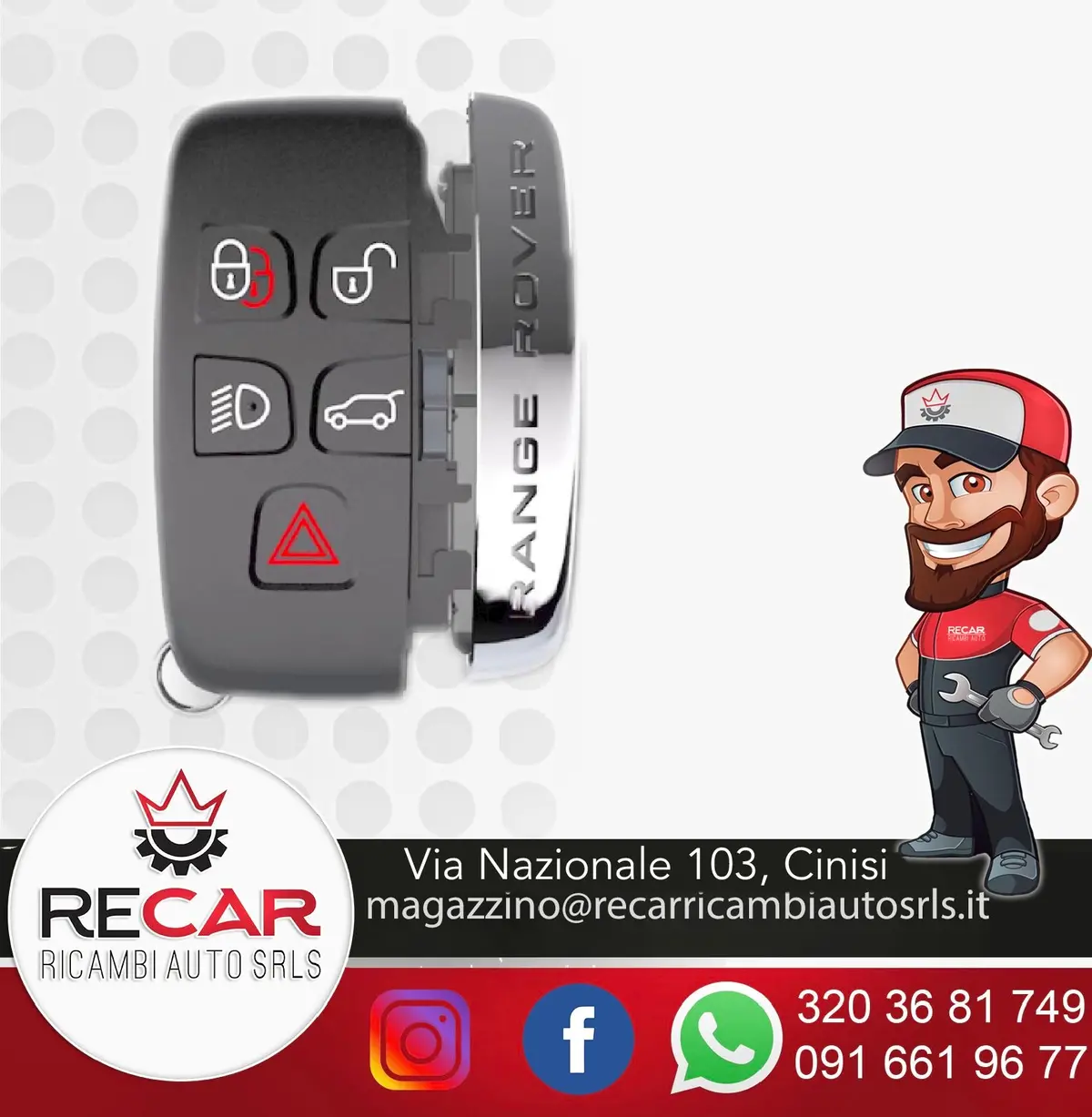 Guscio Chiave Land Rover Range Rover Evoque 1