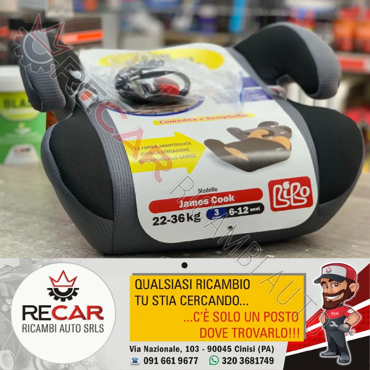 Alzabimbo Imbottito Mod. Lusso 15-36 Kg. Omologato Ece R44/04 1