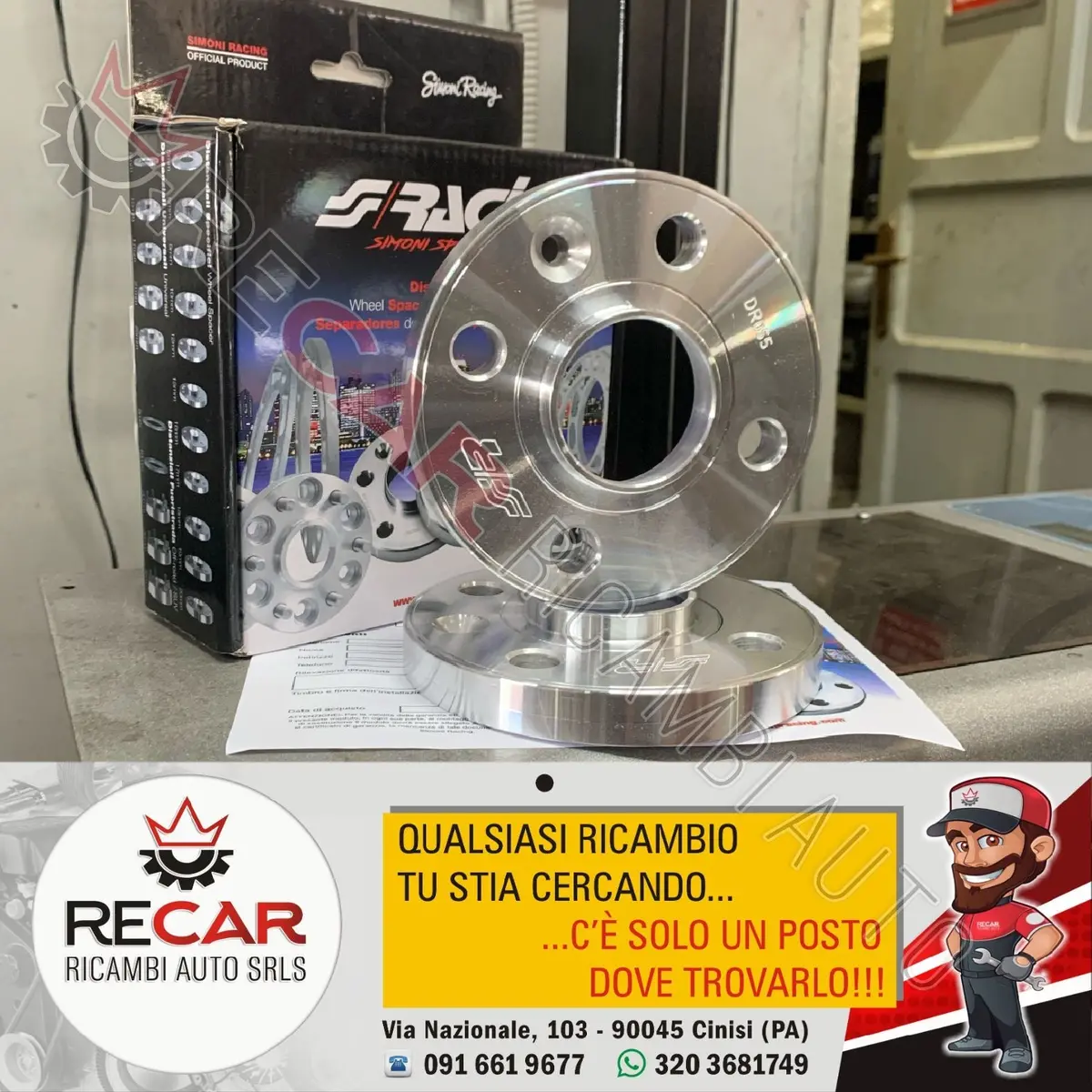 Kit 4 Distanziali Mini R50 R53 Inclusi Bulloni 1