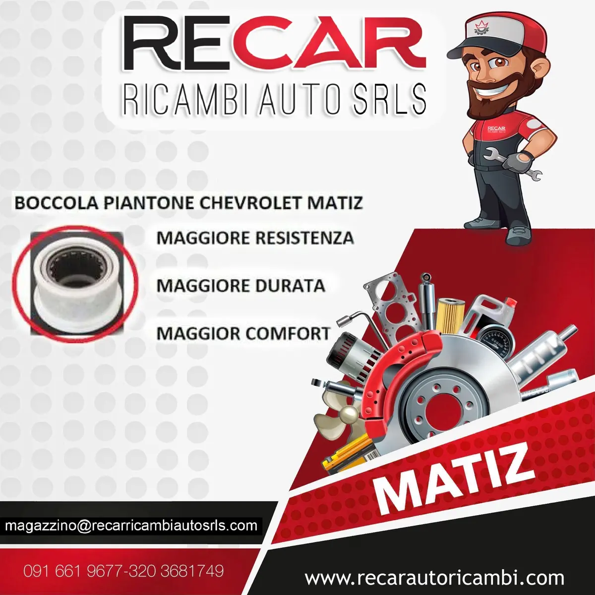 Kit Modifica Boccola Piantone Matiz 1