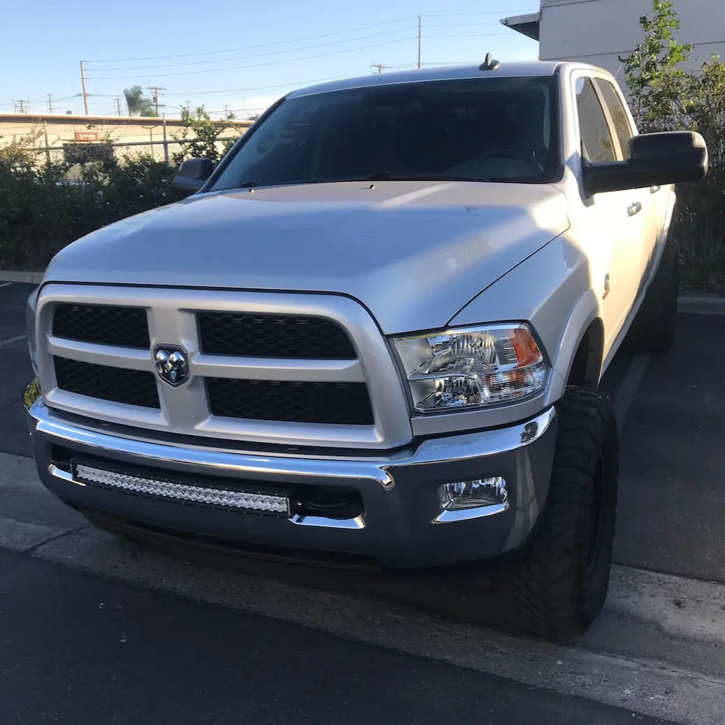 2009-2018 Dodge Ram 30" Curved Lightbar Bumper Brackets 1