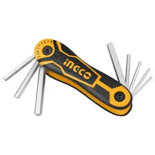 Juego De Llaves Plegable Allen Hex 2-8 Mm | Ingco 1
