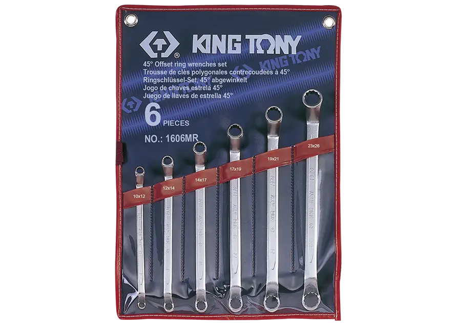 Juego De Llave Acodada 45 6 Piezas 10-26 Mm | King Tony 1