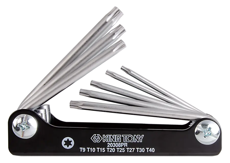 Juego De Llave L Torx 7 Piezas Plegable T10-T40 | King Tony 1
