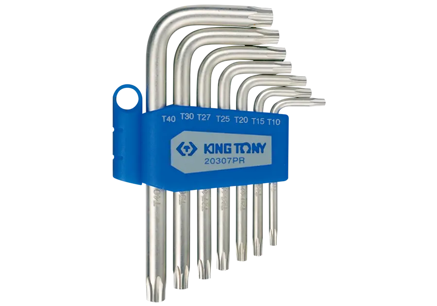 Juego De Llave L Torx 7 Piezas Estándar T10-T40 | King Tony 1