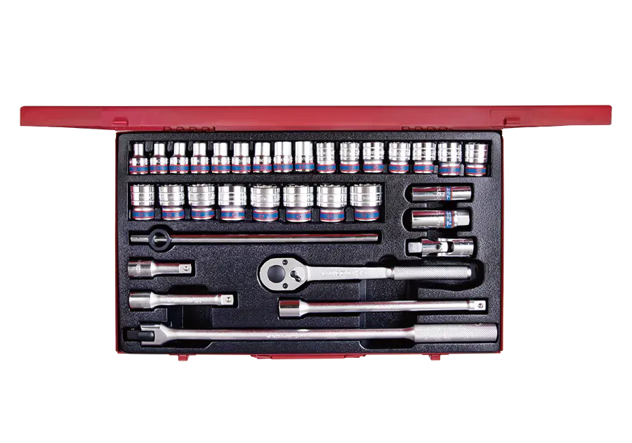 Juego De Socket 1/2" 8-32 Mm 6 Puntas 33 Piezas | King Tony 1