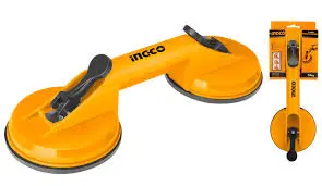 Soporte Para Ventosa Doble Para Vidrio Abs 50 Kg (115 Mm) | Ingco 1