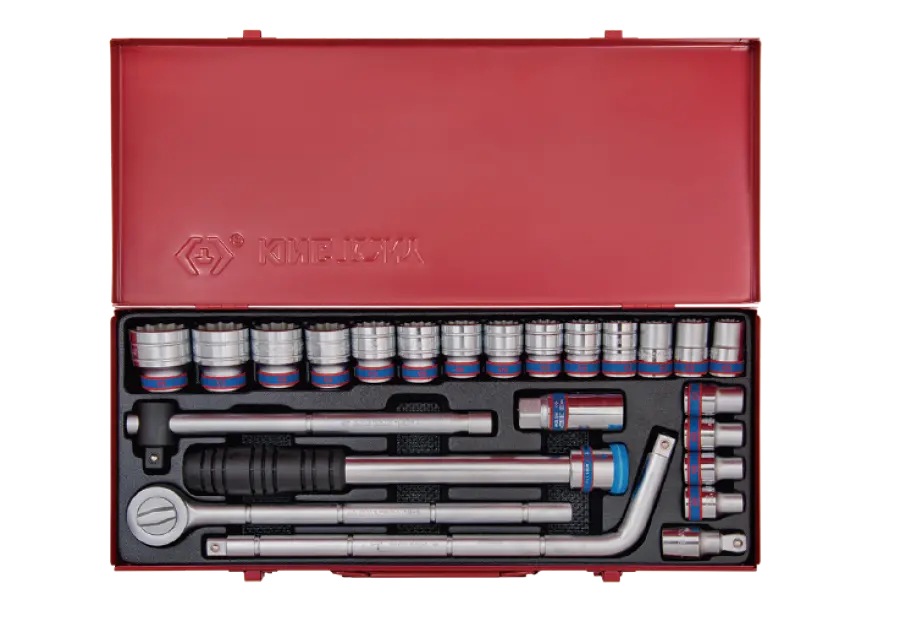 Juego De Socket 1/2" De 8-32 Mm + Ratchet Telescópico 24 Piezas | King Tony 1