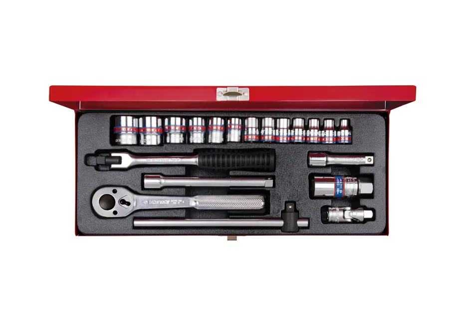Juego De Socket 3/8" 1/4"-7/8" 12 Puntas 20 Piezas | King Tony 1