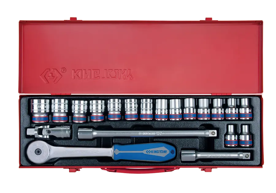 Juego De Socket 1/2" 8-27 Mm 6 Puntas 20 Piezas | King Tony 1