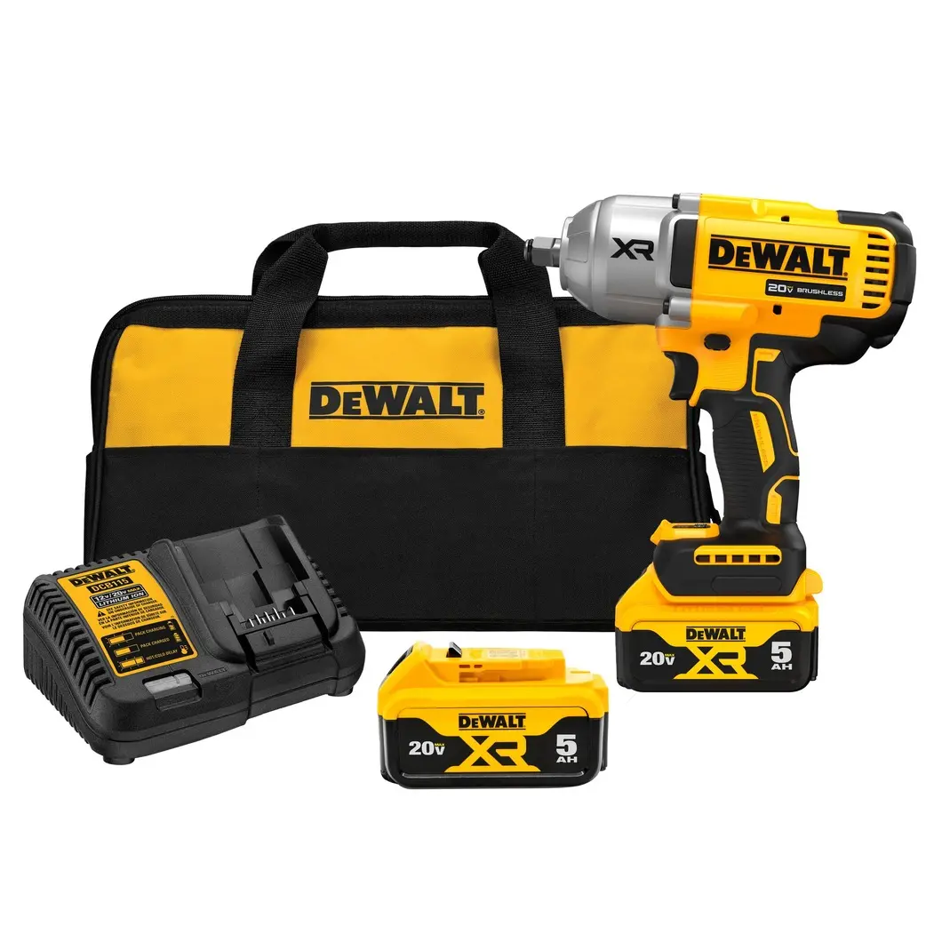 Pistola De Impacto 1/2" (Xr) 1400 Ft-Lbs 2 Bat. 5 Amp + Cargador + Maletin | Dewalt 1