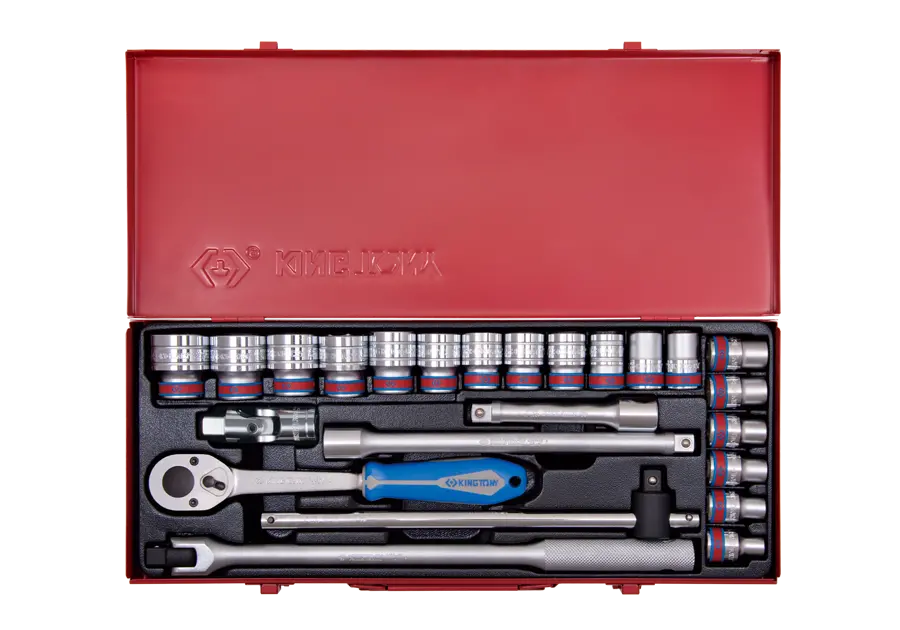 Juego De Socket 1/2" 5/16"-1-1/4" 12 Puntas 24 Piezas | King Tony 1