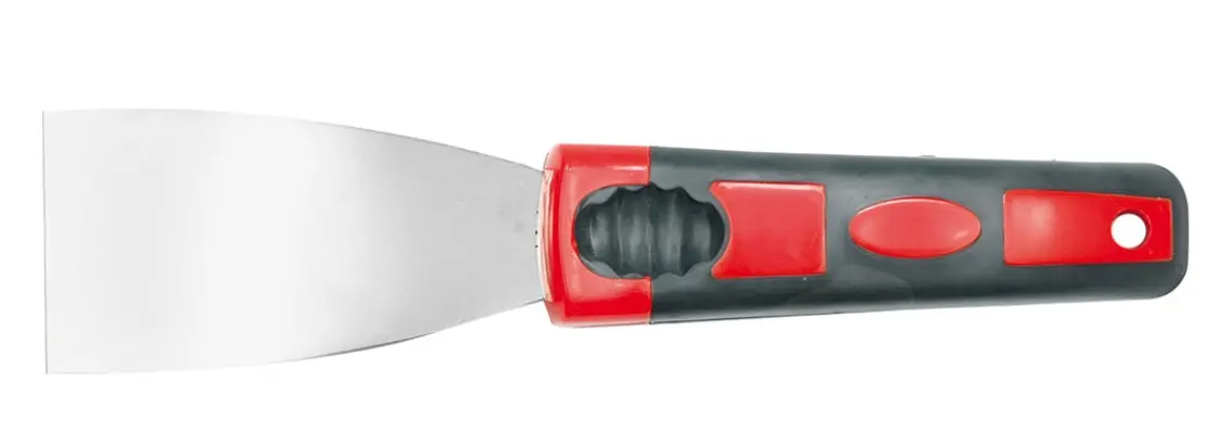 Espátula Flexible Inoxidable Mango Plástico 4" | Vorel 1