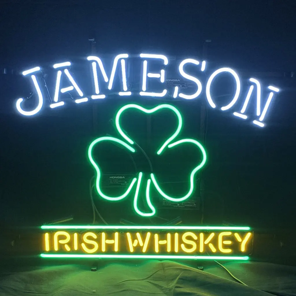 Jameson Irish Whiskey Clover Neon Signs Light 1