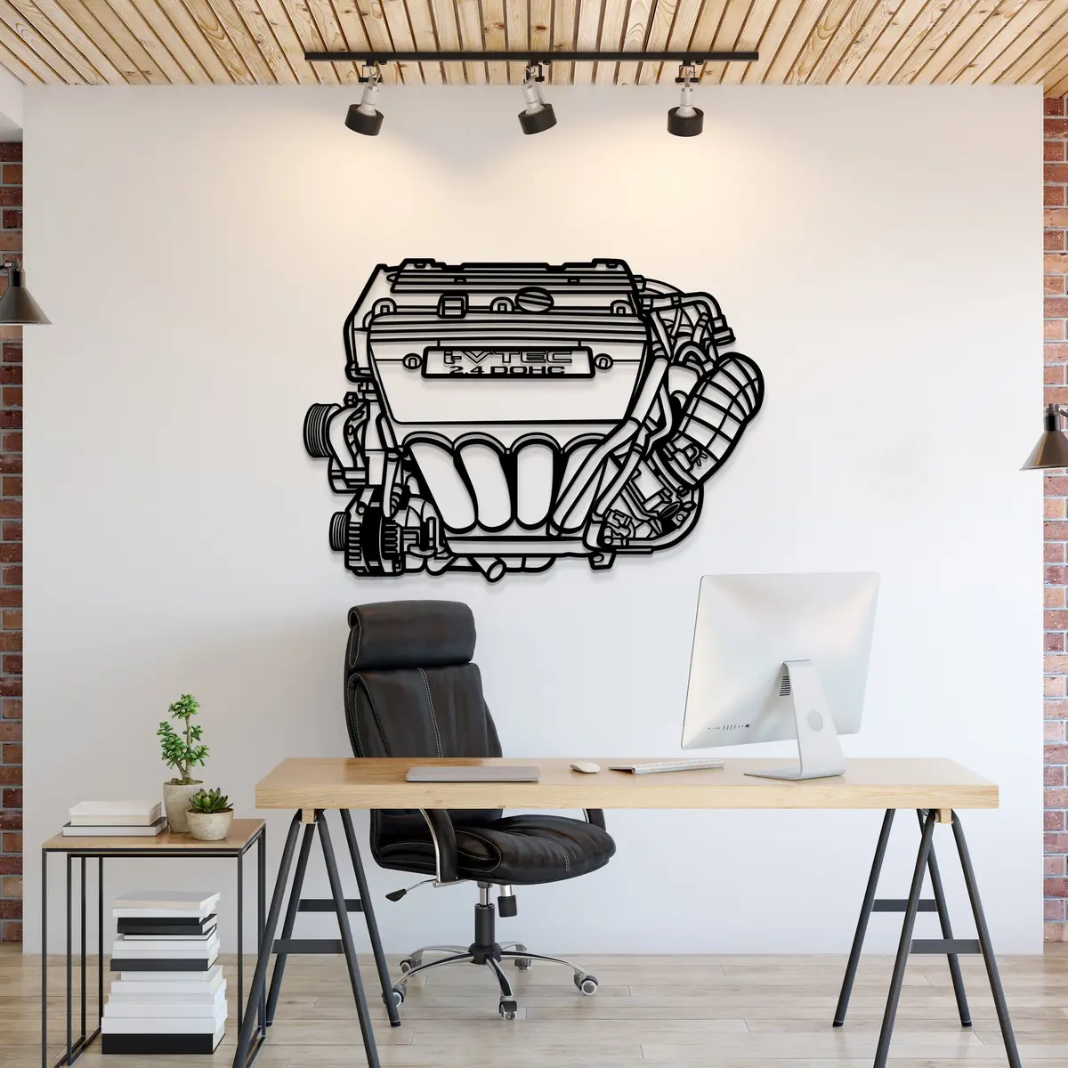 K24 Metal Engine Block Wall Art - Mteb-0005 1